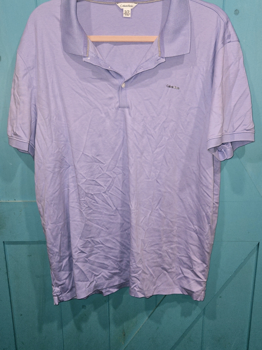 Calvin Klein Men's Lavender Polo Shirt